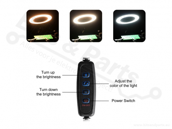 Helpend derde handje soldeerhulp met 6 armen en LED verlichting